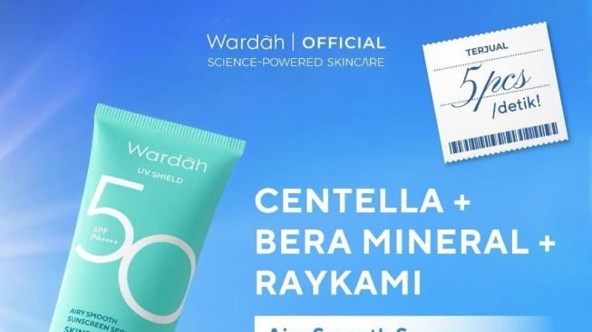 Wardah UV Shield Air Smooth Sunscreen Serum SPF 50 PA+++ (Shopee/Wardah)