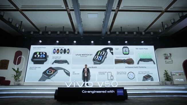 Daya Tahan Baterai hingga 21 Hari, vivo Watch GT Bisa Jadi Pendamping untuk Gaya Hidup Sehat, Sabtu (19/4/2025). [vivo Indonesia]