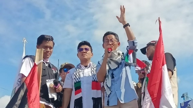 Andika Mahesa Ikut aksi bela Palestina (Instagram)
