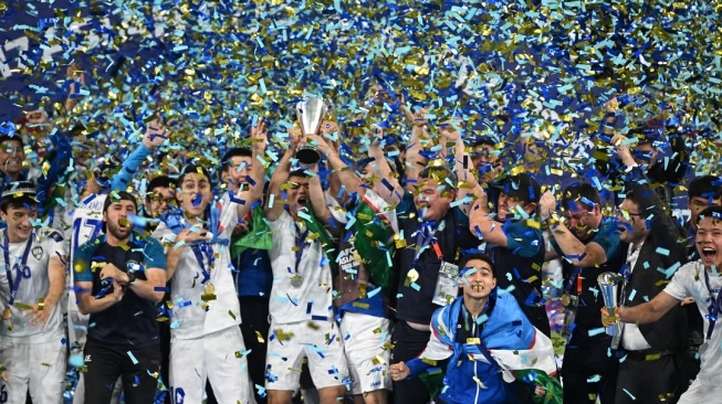 Drama Final Piala Asia U-17 2025: 10 Pemain Uzbekistan Gilas Arab Saudi 2-0 [Instagram @uzbekistanfa]