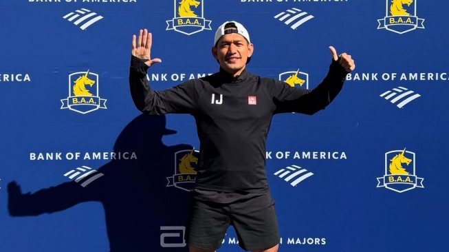 Ibnu Jamil berhasil mendapatkan Six Star Medal World Major Marathon (Instagram)