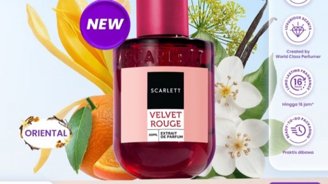 Scarlett Whitening Extrait De Parfum Jasmine Velvet Rouge (Shopee/Scarlett Whitening Official Shop)