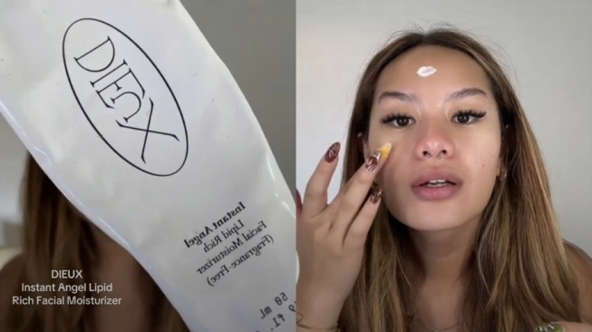 Skincare Zahwa Massaid. [TikTok/@zahwamassaid]