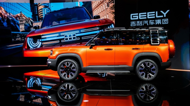 Geely meluncurkan Galaxy Cruiser, mobil yang sudah ditenagai Full-domain AI di Auto Shanghai 2025 pada 23 April 2025. [Dok Geely Auto]