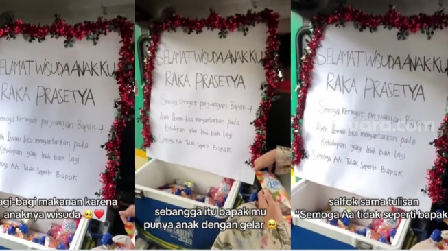 Viral Sopir Angkot Rayakan Wisuda Anak dengan Cara Tak Biasa, Pesan Pilu Jadi Sorotan
