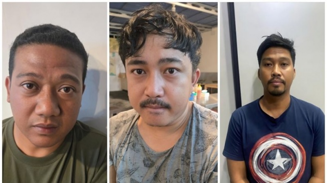 Tampang ketiga pelaku yang membuat laporan mengaku dibegal (dari kiri ke kanan) berinisial AAM, RP dan D. ANTARA/HO-Direktorat Reserse Kriminal Umum Polda Metro Jaya