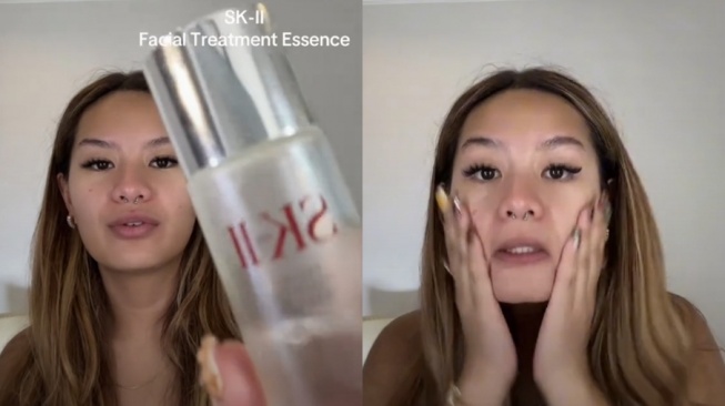 Skincare Zahwa Massaid. [TikTok/@zahwamassaid]