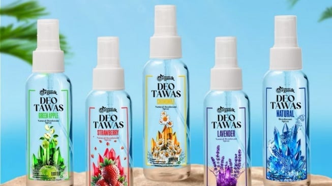 Tawas Spray untuk mencegah bau badan sepanjang hari (Shopee)