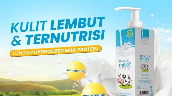 Hanasui: Milky Lotion (Shopee/Hanasui Official Store)