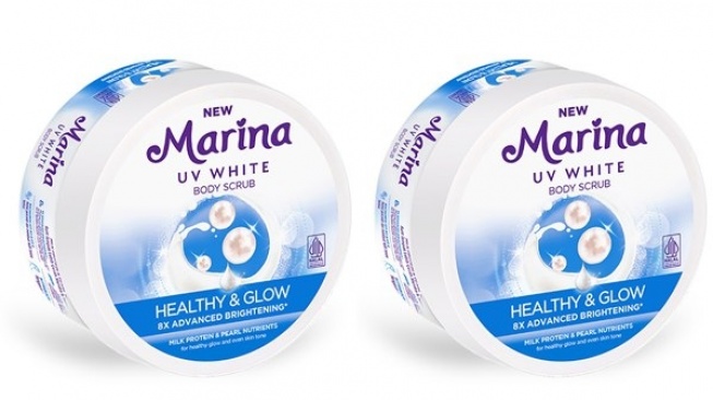 Marina UV White Healthy & Glow Body Scrub (sahabatmarina.com)