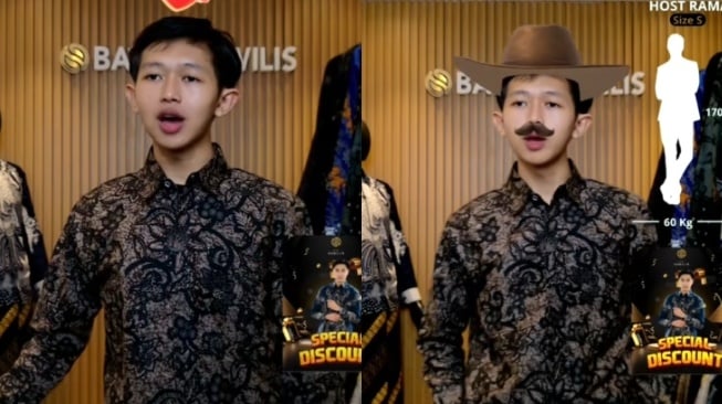 Rama host live Batik Nawilis (TikTok)
