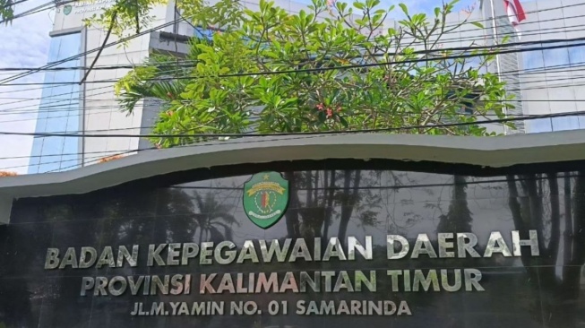 Kantor Badan Kepegawaian Daerah Provinsi Kaltim berlokasi di Jl. M. Yamin. [ANTARA]