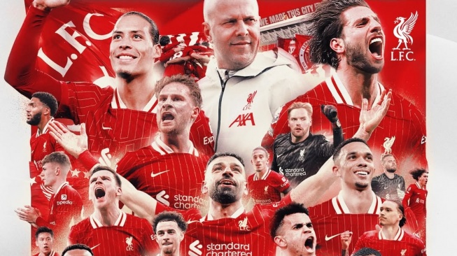 20 Fakta Liverpool Juara Liga Inggris 2024/2025: Arne Slot Meneer Pertama [Instagram Liverpool]