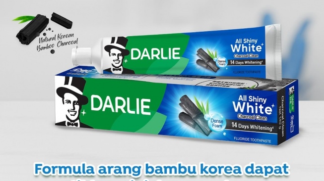 DARLIE All Shiny White Charcoal Clean. [Instagram/@darlie.id]