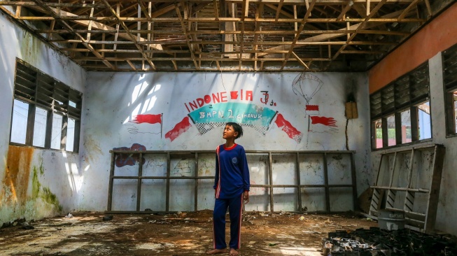 Potret Bangunan Sekolah Rusak di Pandeglang