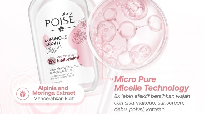 POISE Luminous Bright Micellar Water. [Instagram/@poiseluminous]