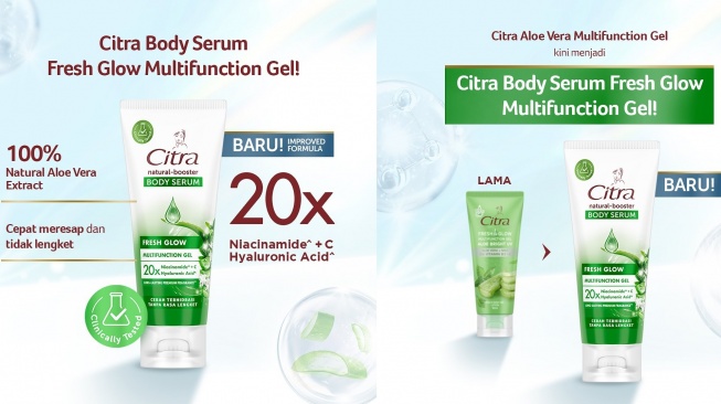 Citra Body Serum Fresh Glow. [Instagram/@cantikcitra]