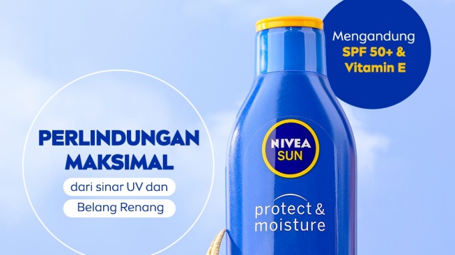 NIVEA SUN Protect & Moisture Water Resistant Sun Lotion SPF 50+ (Instagram/@nivea_id)