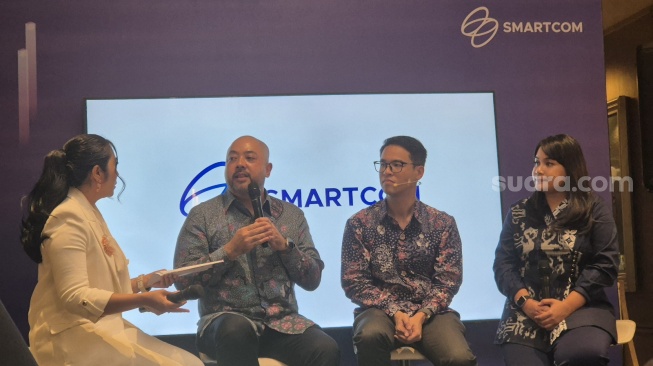 Smartcom Berekspansi ke Indonesia, Jakarta, Selasa (29/4/2025). [Suara.com/Dythia]