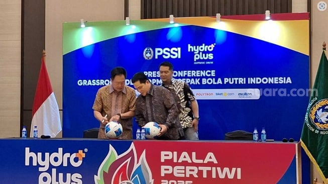 Konferensi Pers kerja sama PSSI dan Djarum Foundation (Suara.com/Adie Prasetyo Nugraha).