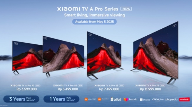 Xiaomi TV A Pro Series 2026. [Dok Xiaomi Indonesia]