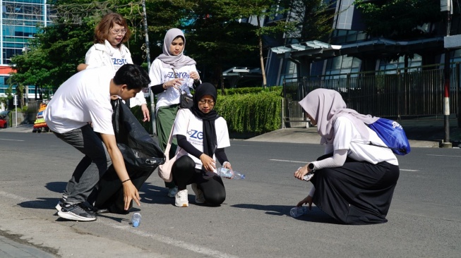 Sebanyak 250 karyawan TelkomGroup yang berlokasi kerja di Kota Medan berpartisipasi aktif dalam GoZero% Active Challenge & Clean-Up Walk(Dok: Telkom)