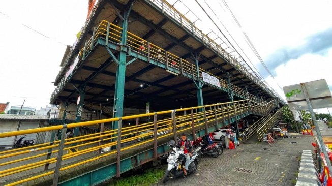 Kawasan TKP ABA yang batal dikosongkan, Rabu (30/4/2025). [Kontributor/Putu Ayu Palupi]
