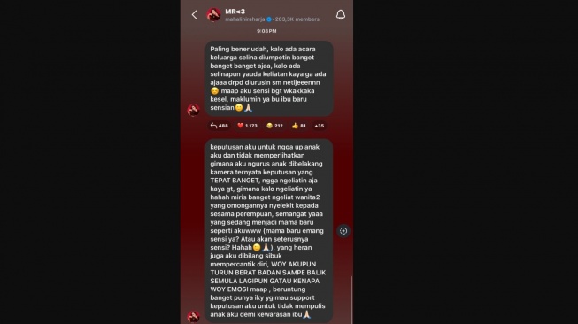 Mahalini Ngamuk Dituding Lebih Sibuk Mempercantik Diri Ketimbang Urus Anak. [Instagram]