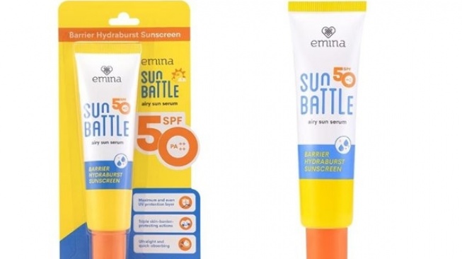 Emina Sun Battle SPF 50 PA++++ Barrier Hydraburst (Online shop/Shopee)