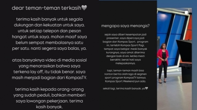Instagram Story Githa Nila Maharkesri