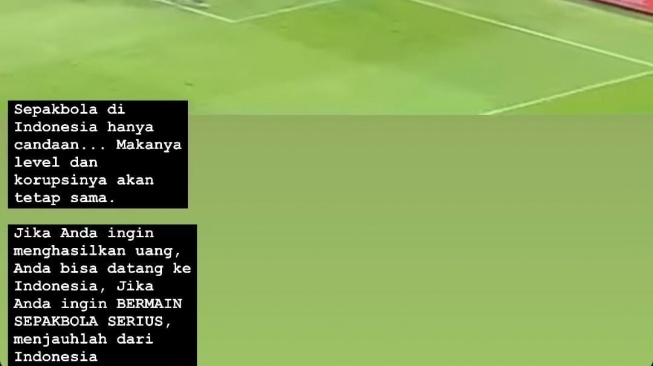 Kapten PSM Makassar Yuran Fernandes mengkritik sepak bola Indonesia lewat postingan di media sosial [Suara.com/Istimewa]