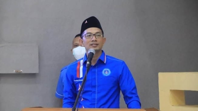 Ketua Umum Bintang Muda Indonesia, Farkhan Evendi saat memberikan pidato. (dok.Istimewa)