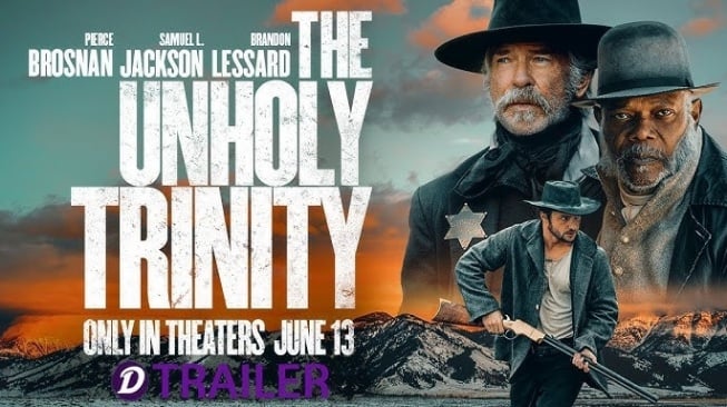 Aksi Seru Pierce Brosnan dan Samuel L. Jackson di Film The Unholy Trinity