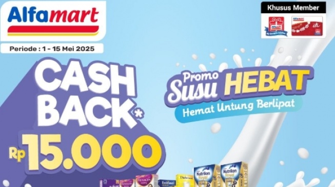 Promo Susu Hebat Alfamart: Hemat Rp15.000 Setiap Belanja Rp150 Ribu