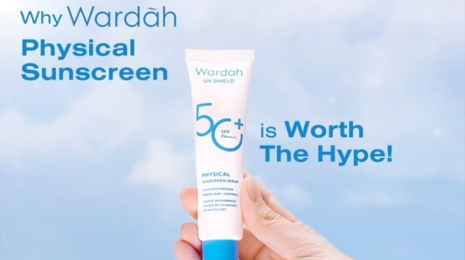 Wardah UV Shield Physical Sunscreen SPF50 PA++++ (Instagram/@wardahbeauty)