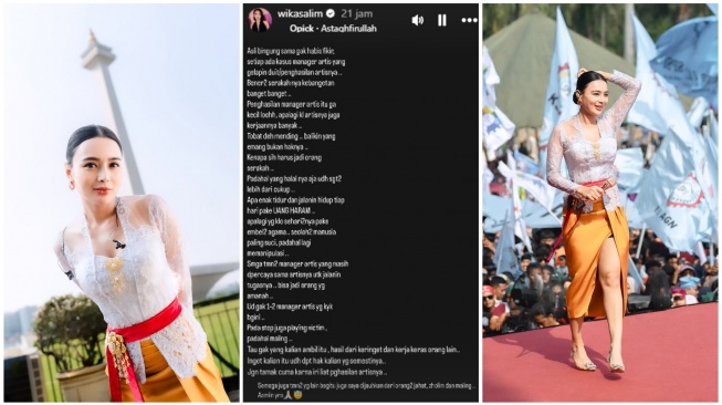 Wika Salim sindir manajer artis yang suka gelapkan uang (Instagram)