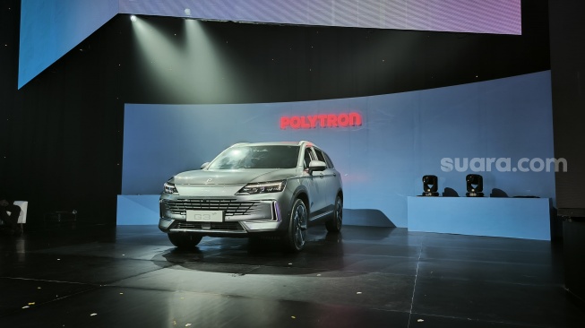 Mobil listrik Polytron G3 dan G3+ diluncurkan di Jakarta, Selasa (6/5/2025). [Suara.com/Liberty Jemadu]
