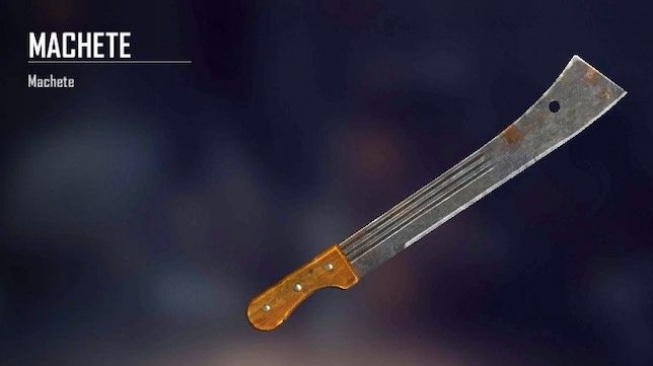 Senjata machete Free Fire. (Garena)