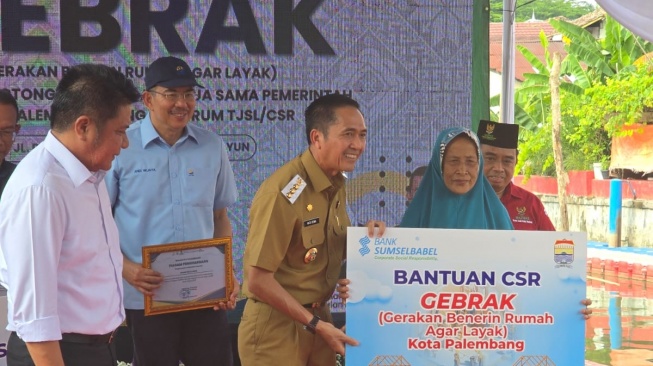 Bank Sumsel Babel Perkuat Program GEBRAK Palembang dengan Bantuan CSR