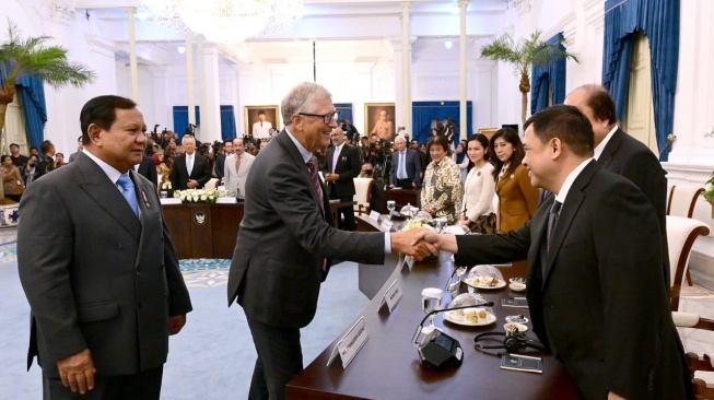 Pengusaha H Isam Ikut Dampingi Prabowo Temui Bill Gates di Istana