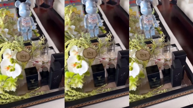 Parfum Yves Saint Laurent (YSL) yang menjadi seserahan dari Luna Maya untuk Maxime Bouttier (Instagram/lunamaya)