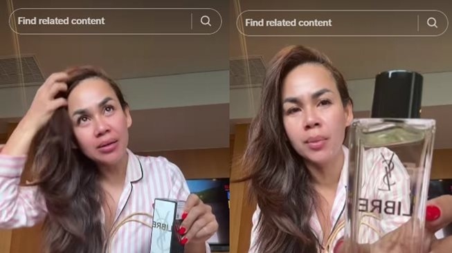 Detail isi souvenir pernikahan Luna Maya. (TikTok/melaney_ricardo)