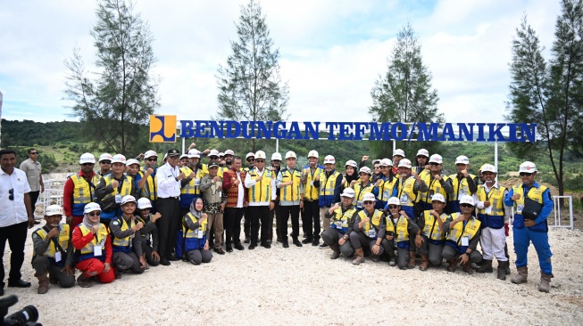 Buat Irigasi Hingga Pengendalian Banjir, Progres Pembangunan Bendungan Manikin Capai 83 Persen