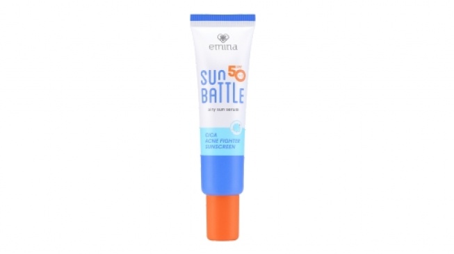Sunscreen Emina untuk kulit berjerawat. [eminacosmetics.com]