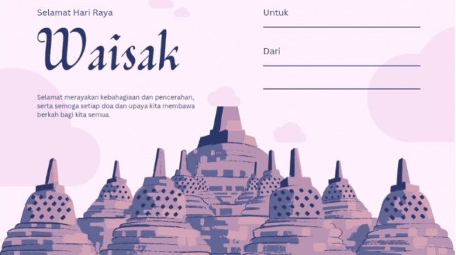 55 Kartu Ucapan Hari Raya Waisak 2025 Gratis Bisa Diedit, Klik Link-nya di Sini!