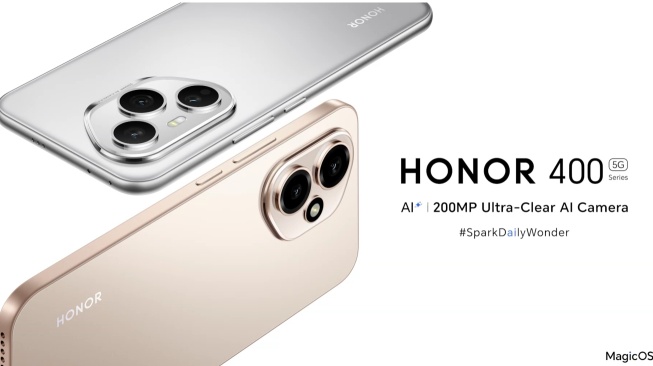 Honor 400 Series Dikonfirmasi Akan Boyong Sensor Kamera Primer yang Besar, Sabtu (10/5/2025). [Gizmochina] 