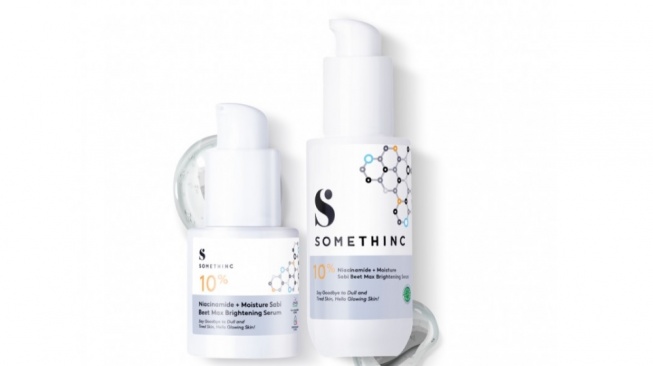 Rekomendasi Serum Niacinamide Lokal untuk Mencerahkan Wajah dan Meratakan Warna Kulit- Somethinc 10% Niacinamide + Moisture Beet Serum (somethinc)