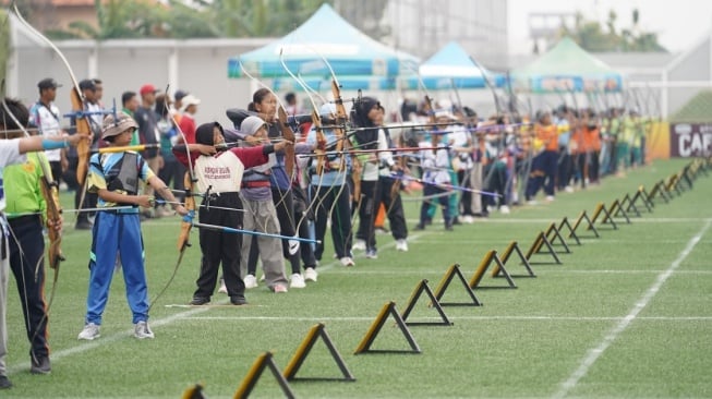 MilkLife Archery Challenge 2025 Seri 1 sukses digelar pada 9–11 Mei 2025 di Supersoccer Arena, Kudus, Jawa Tengah. [Dok. Istimewa]