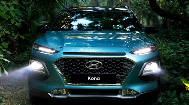Hyundai Kona berbahan bakar bensin, keluaran 2019. (Drive Place)