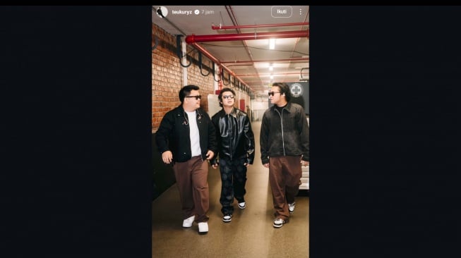 Teuku Ryzki alias Kiki CJR bersama Bastian Steel dan Aldy Maldini (Instagram/@teuykuryz)
